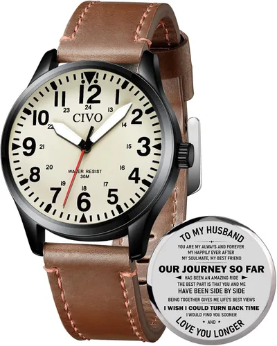 Miniatura 12 de CIVO Military Watch for Men Waterproof: Analog Mens Watches Classic- Field Wrist Watches for Man