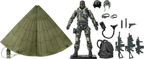 Serie clasificada G.I. Joe 60º Aniversario - Piloto de acción - Halo (Alta altitud, apertura baja) Jumper, figura de acción de 6 pulgadas con