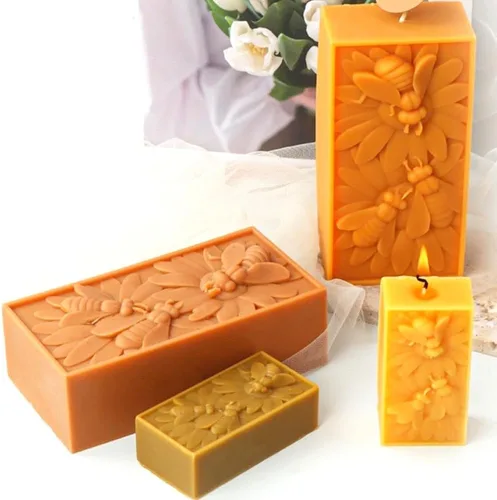 Miniatura 7 de Molde de silicona para velas de abejorros de abejorros, para jabón, cera de soja, resina epoxi, bricolaje, manualidades, fiesta, cena, decoración