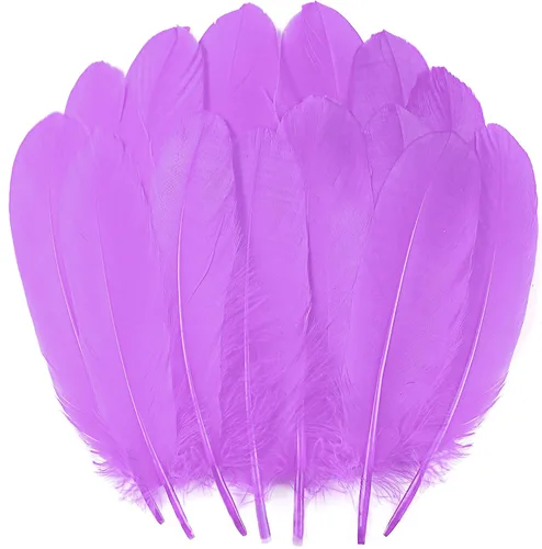 Miniatura 14 de 50 piezas de plumas de ganso naturales de 5 estilos, accesorios de ropa, paquete de estilos arcoíris, decoración de Pascua, Navidad, ropa