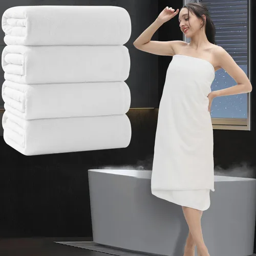Miniatura 50 de Sábana de Baño Extra Grande de 4 Piezas (35"x70") - Sábana de Baño Ultra Suave de Tamaño Grande, Juego de Sábanas de Baño para Baño de Hotel, Sábana