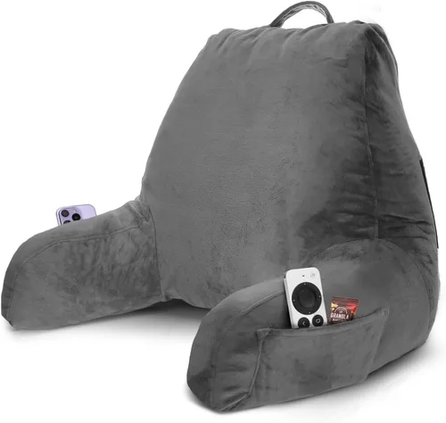 Miniatura 61 de Nestl Almohada de lectura para niños y adolescentes con espuma viscoelástica triturada, almohadas de respaldo para leer, ver y jugar, uso