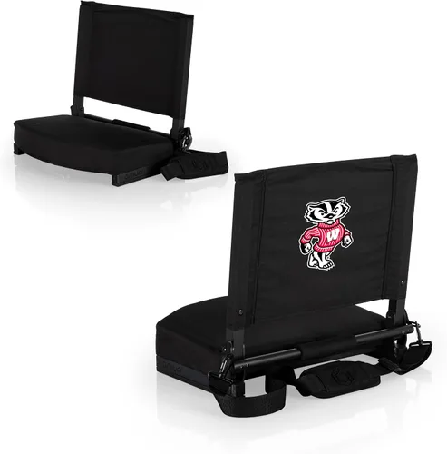 Miniatura 32 de PICNIC TIME NCAA Georgia Bulldogs Gridiron - Asiento de estadio, ligero, silla plegable portátil para gradas y bancos, (negro)