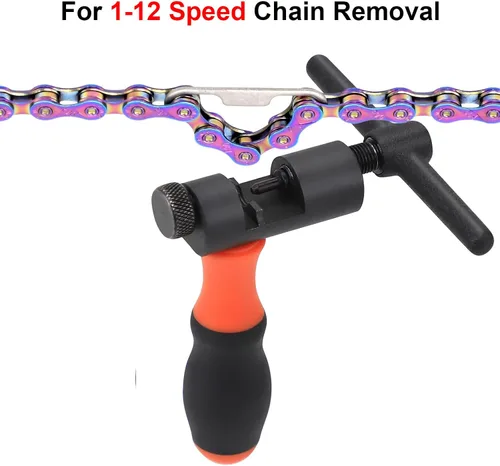 Miniatura 8 de Kit de herramientas universal para cadena de bicicleta con disyuntor de bicicleta, alicates de cadena principal, comprobador de cadena
