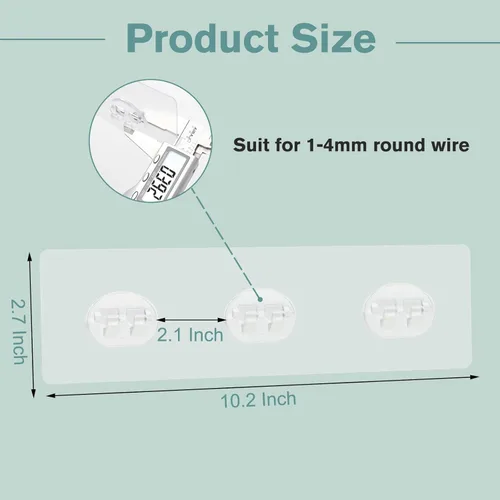 Miniatura 6 de 4 PCS Organizador de Ducha de Esquina con Pegatina Adhesiva Gancho de Repuesto, para Organizador de Ducha Estante de Baño Repisa Jabonera Cesta 3