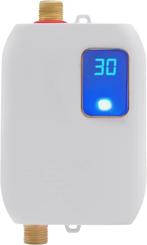 Miniatura 10 de Calentador de agua eléctrico, calentador de agua eléctrico sin tanque de 110 V 8 L, calentador de agua caliente inteligente, calentador de agua