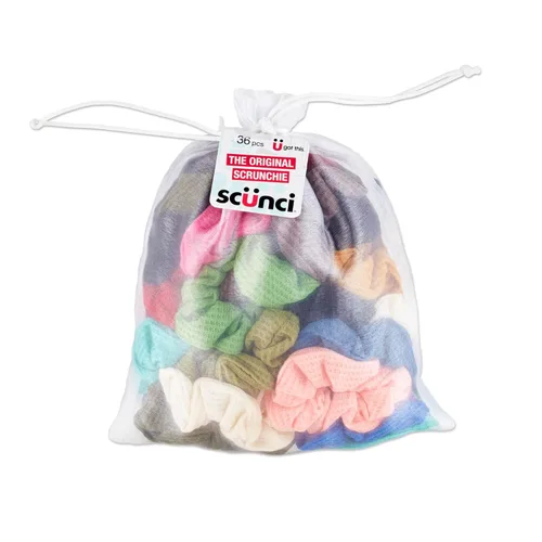Miniatura 7 de Scunci by Conair The Original Satin Scrunchies 20pk - Accesorios para el cabello para niñas y mujeres - Ideal para todo tipo de cabello - Varios