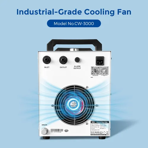 Miniatura 3 de Cloudray Enfriador de agua CW-3000 para grabador láser de CO2 y corte, enfriador láser, enfriador de agua industrial, con capacidad de tanque