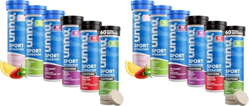 Miniatura 7 de Nuun Sport + Tabletas de electrolitos con cafeína – Solubles en agua, paquete variado 5 electrolitos esenciales para hidratación Mezcla