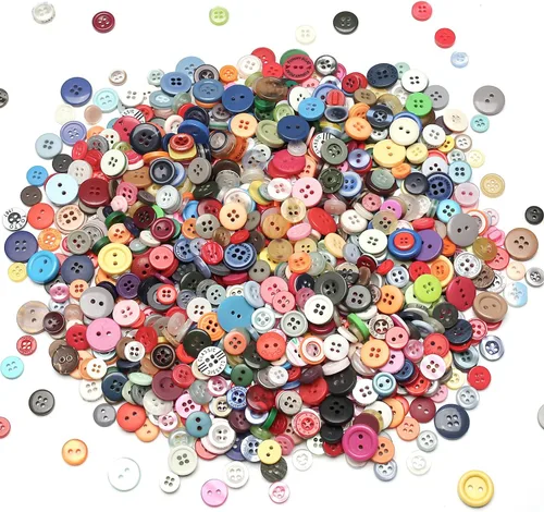 Miniatura 10 de Acerca de 660 botones de resina de varias especificaciones, botones hechos a mano, botones artesanales de costura, botones decorativos pintados a