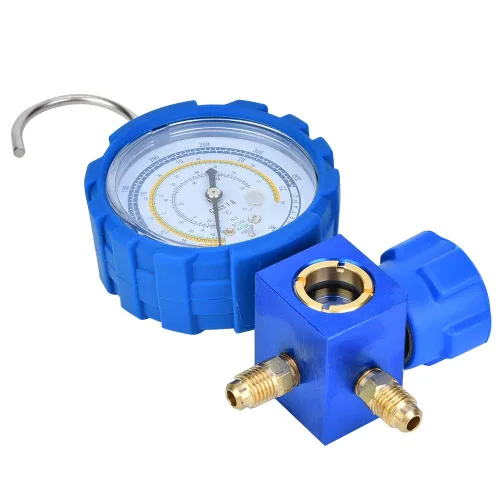 Miniatura 4 de Juego de colector de CA, herramienta profesional de refrigeración de aire acondicionado de baja presión con espejo visual para técnicos de HVAC