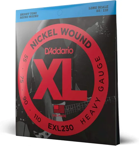 Miniatura 10 de D'Addario XL Nickel EXL170S - Cuerdas para bajo de 4 cuerdas con entonación perfecta, sensación uniforme, durabilidad potente, calibre 45-100