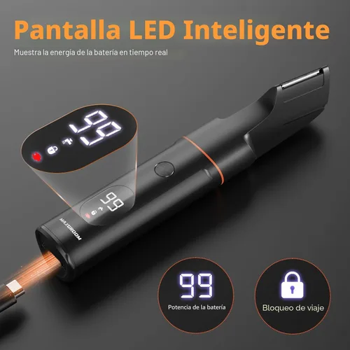 Miniatura 6 de MAXGROOM - Afeitadora de vello corporal para hombre, afeitadora resistente al agua para la ingle, testículos y bolas, kit de aseo eléctrico sin