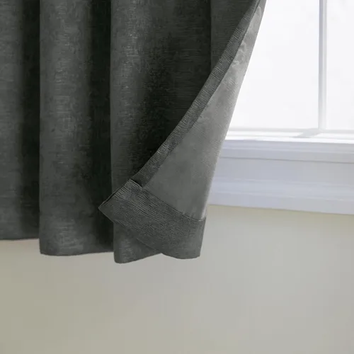 Miniatura 2 de TOWN & COUNTRY EVERYDAY - Cortinas de satén texturizado pesado sólido con lustre para interior, opacidad que oscurece la habitación, con ojales