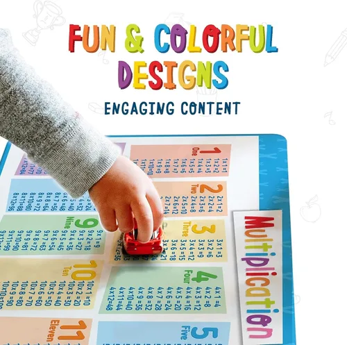 Miniatura 3 de merka Manteles individuales para niños, manteles individuales infantiles para mesa de comedor, manteles individuales educativos para niños, suma