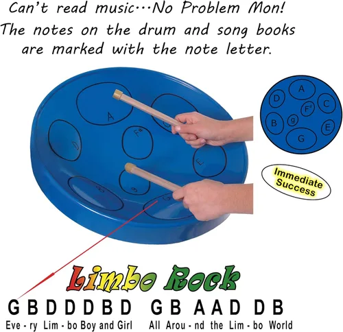 Miniatura 3 de Panyard Jumbie Jam - Kit de tambor de acero auténtico acabado cromado con soporte de tubo