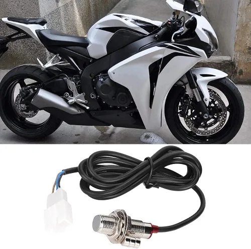 Miniatura 2 de Aramox Cable del velocímetro de la motocicleta de Digitaces, sensor del odómetro del tacómetro con 3 imanes