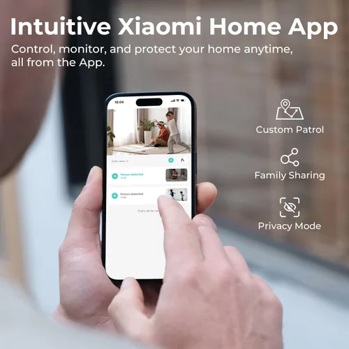 Miniatura 6 de IMILAB Cámara de seguridad 4K 8MP para interiores, cámara de visión de 360° para mascotas/perros/bebé con aplicación Xiaomi Home, cámara