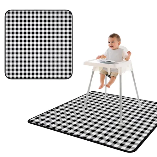 Miniatura 44 de BapronBaby Adventure Awaits - Tapete impermeable para debajo de sillas altas, suelos, mesas, tiempo de juego o artes y manualidades, lavable a