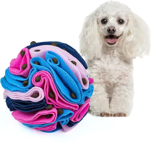 Miniatura 36 de Pelota de olfateo para mascotas, bola interactiva para perros ciegos, entrenamiento para aliviar el estrés, juguetes de enriquecimiento para perros
