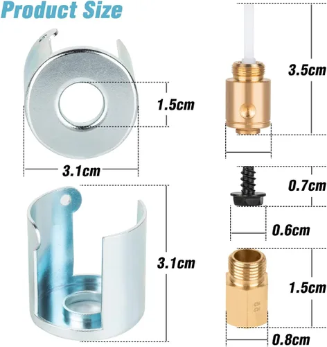 Miniatura 6 de Kit de conversión de propano líquido genuino OEM GE WE25X217 para secadoras de gas GE