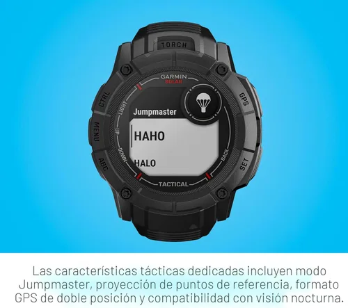 Miniatura 5 de Garmin Instinct 2X Solar - Edición táctica, reloj inteligente GPS resistente, linterna incorporada, calculadora balística, capacidad de carga solar