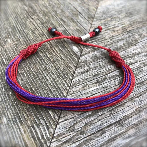 Miniatura 112 de Rumi Sumaq Pulsera de concientización para hombres, mujeres y niños – Pulsera de apoyo tejida ajustable anudada a mano – Pulsera de conciencia sutil