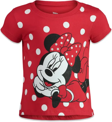 Miniatura 2 de Disney Mickey Mouse Minnie Mouse Girls 4 Pack Graphic T-Shirts Infant to Big Kid
