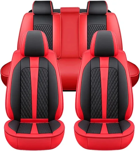 Miniatura 12 de Fundas de asiento de automóvil para Toyota RAV4 Hybrid 2016-2021, juego de fundas de asiento de automóvil de piel sintética para asientos delanteros