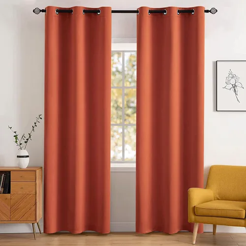 Miniatura 13 de MIULEE Cortinas opacas para dormitorio o sala de estar, juego de 2 paneles de cortina para ventana con aislamiento térmico y bloqueo de luz