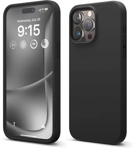 Miniatura 20 de elago Funda compatible con iPhone 15 Pro Max, de silicona líquida, funda protectora de cuerpo completo, a prueba de golpes, funda delgada