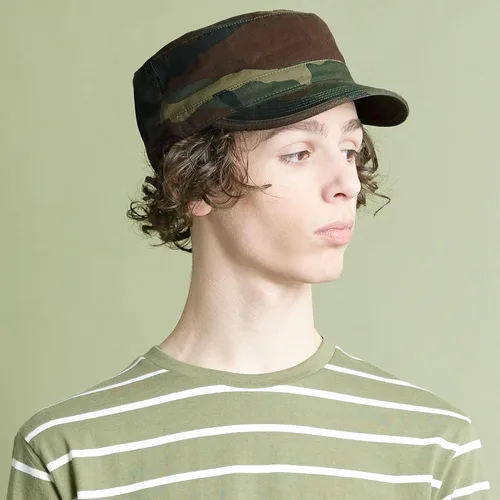 Miniatura 44 de The Hat Depot Cadet Military Army - Gorra de béisbol de algodón lavado con teñido anudado y algodón lavado básico y desgastado, gorra de algodón