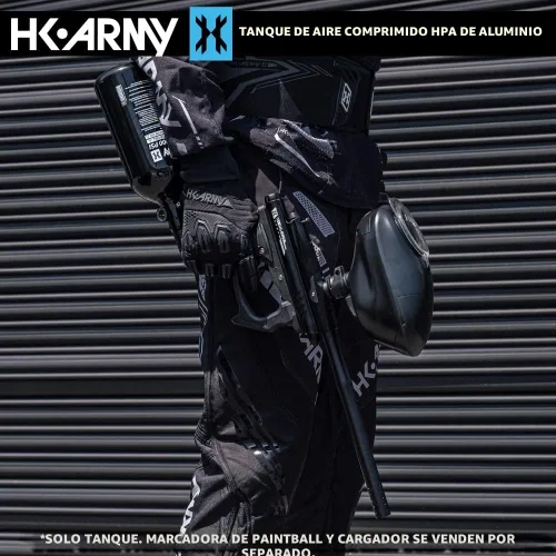 Miniatura 4 de HK Army Tanque de aire comprimido de aluminio HPA para paintball con sistemas de aire - Regulador estándar Negro