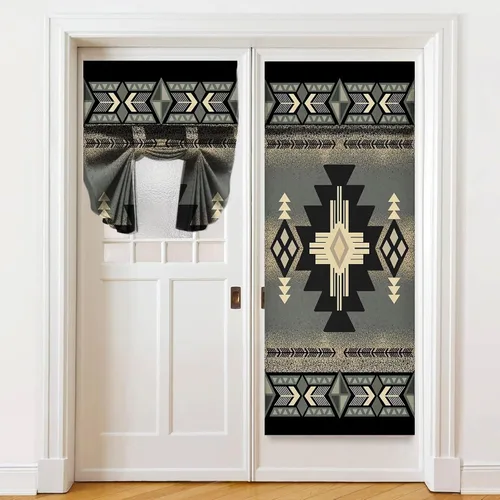 Miniatura 28 de Cortinas de puerta negras y rojas para ventanas de puerta, estampado de leopardo y cebra, cortinas de ventana para puerta de vidrio francesa