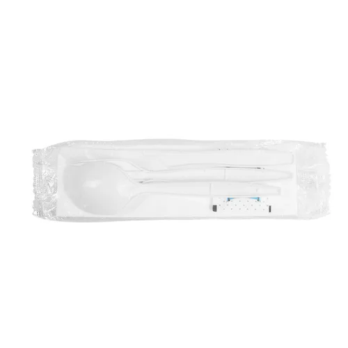 Miniatura 3 de Karat U2202W PP Cubiertos Kits Sal y Pimienta - Blanco (Caja de 250)