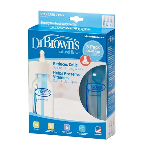 Miniatura 2 de Dr. Brown's Biberones anticólicos Natural Flow - 8oz - Paquete de 3
