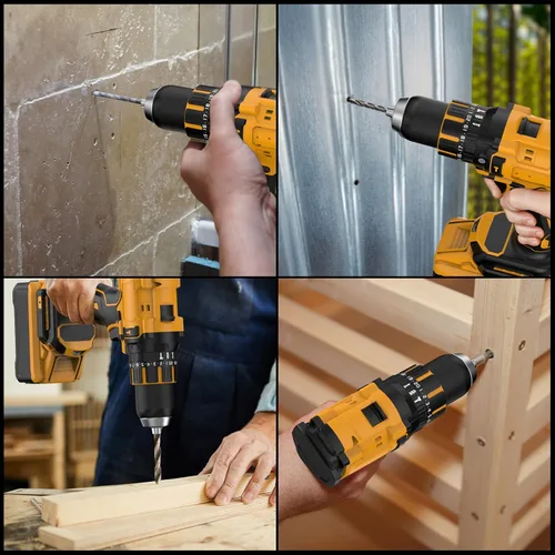 Miniatura 4 de Taladro de Martillo Inalámbrico Compatible con Batería Dewalt 20V MAX (Sin Batería) Taladro Sin Escobillas de 20V, Taladro Inalámbrico de 1/2