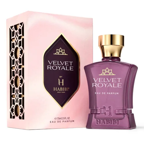 Miniatura 5 de H HABIBI Velvet Royale Perfume Árabe para Mujeres – 2.5 oz (75ML) Fragancia de Larga Duración para Mujeres, Aroma Floral Afrutado con Notas