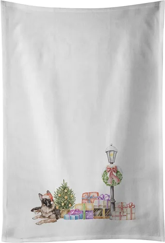 Miniatura 39 de Caroline's Treasures CK8100WTKT - Juego de 2 toallas de cocina con diseño de bulldog francés con diseño de país de las maravillas navideñas
