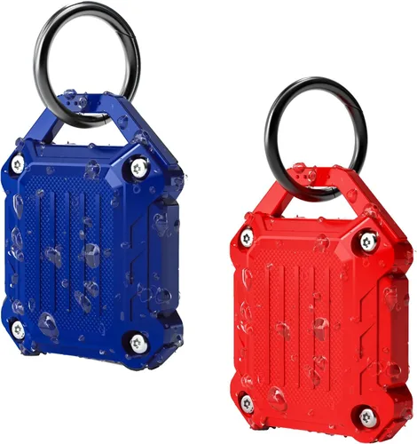 Miniatura 17 de DOVICK - Funda protectora impermeable para llavero Airtag, cubierta completa con tornillos compatible con el llavero de seguimiento Apple Air Tag P4