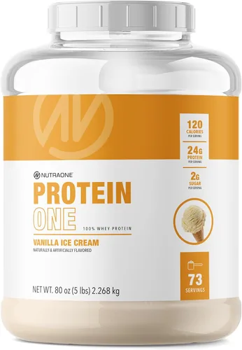 Miniatura 15 de NutraOne ProteinOne Whey Protein Promueve la recuperación y desarrolla músculo con un batido de proteínas en polvo para hombres y mujeres