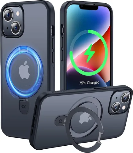 Miniatura 65 de CASEKOO- Funda para iPhone 15 c/soporte magnético invisible [protecc. militar contra caídas] [compatible c/MagSafe], a prueba de impactos, delgada