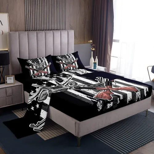 Miniatura 18 de Erosebridal Ropa de cama de 3 piezas de rosa roja, tamaño individual, sábana bajera y sábana encimera para mujeres y niñas, estampado de momentos