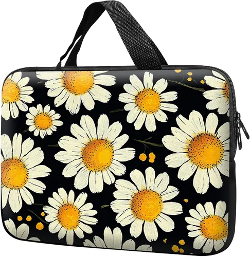 Miniatura 16 de Funda para laptop con asa de 10 pulgadas, impermeable, diseño de lentes de sol de alpaca, funda para computadora compatible con MacBook Air, Pro