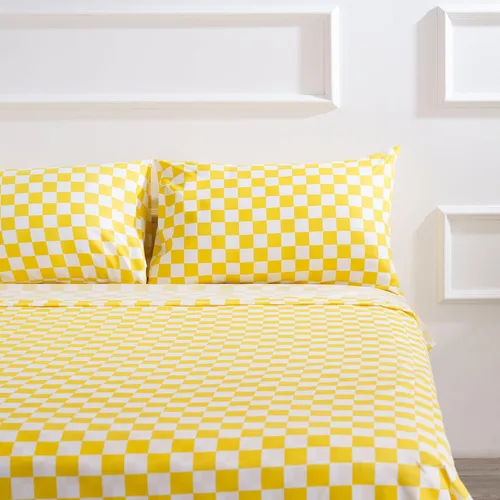 Miniatura 48 de Juego de sábanas de cama de 4 piezas - Tamaño completo - Juego de sábanas de cama de microfibra suave y duradera, bolsillo profundo, resistente a