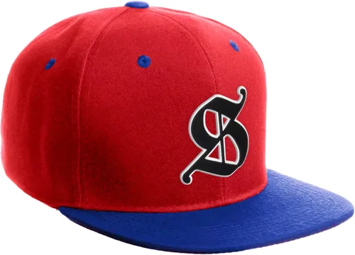 Miniatura 534 de Daxton Gorra clásica con visera de billete plano con letras del alfabeto inglés antiguo de la A a la Z