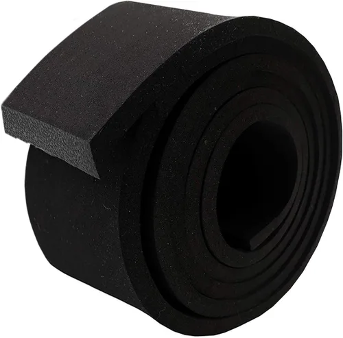 Rollo de Tira de Espuma de Neopreno por Dualplex, 2 pulgadas de ancho x 10 pies de largo x 1/4 pulgadas de grosor, sellado contra la intemperie,