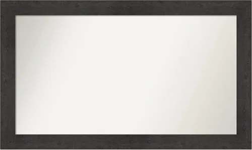 Amanti Art Espejo de baño marrón para sobre el fregadero, 30 x 50 pulgadas, espejo de tocador rectangular de tablones rústicos, espejo de tocador