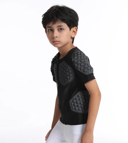 Miniatura 3 de Topeter Protector de pecho y costilla, camiseta protectora de paintball para niños y jóvenes Negro