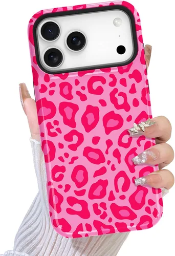 Miniatura 10 de TEAUGHT Compatible con iPhone 11 Funda con patrón lindo estampado de leopardo negro guepardo + protector de pantalla a prueba de golpes, funda